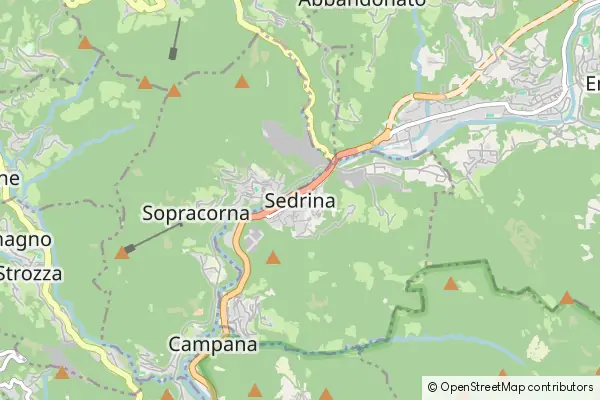 Mapa Sedrina