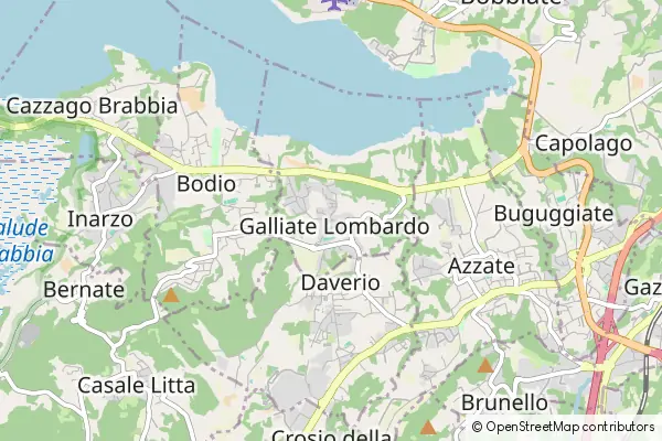 Mapa Galliate Lombardo