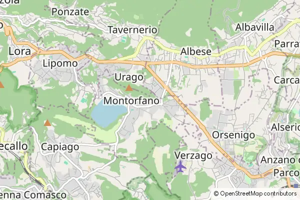 Mapa Montorfano