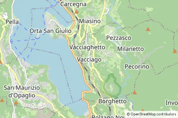 Mapa Vacciago