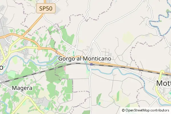 Mapa Gorgo al Monticano