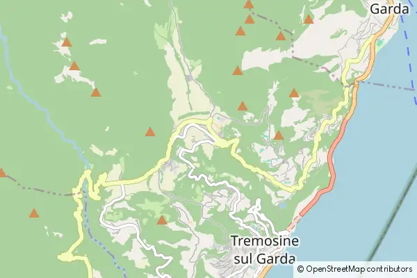 Mapa Tremosine