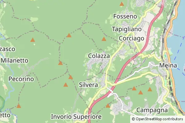 Mapa Colazza