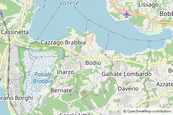 Mapa Bodio Lomnago