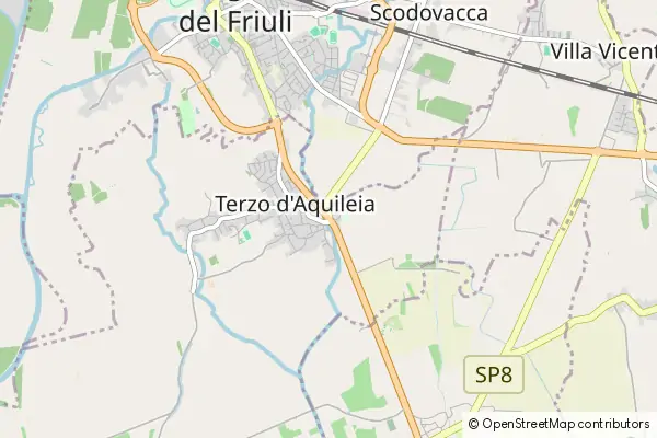 Mapa Terzo d'Aquileia