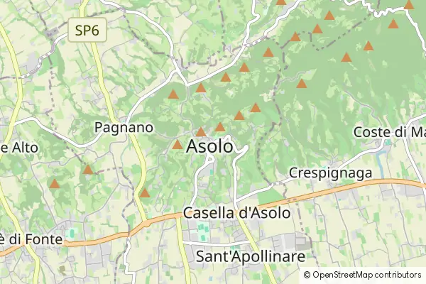 Mapa Asolo