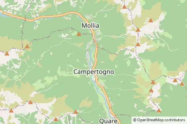 Mapa Campertogno