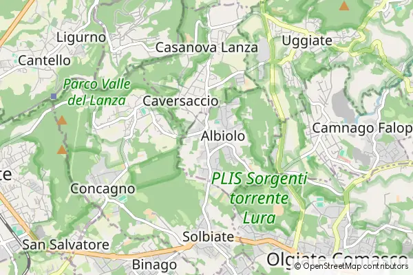 Mapa Albiolo