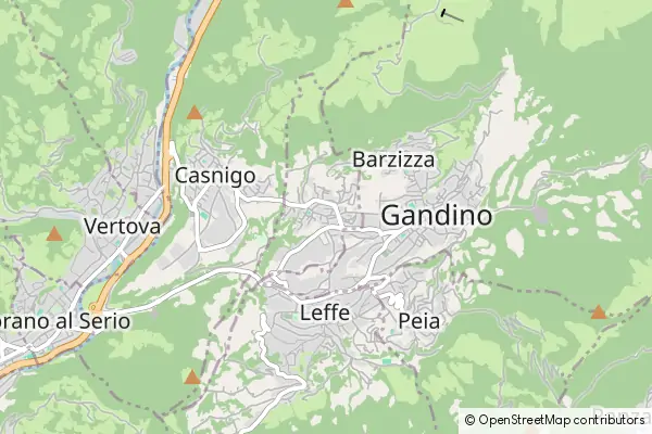 Mapa Cazzano Sant'Andrea