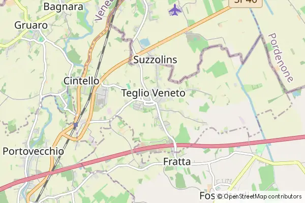 Mapa Teglio Veneto