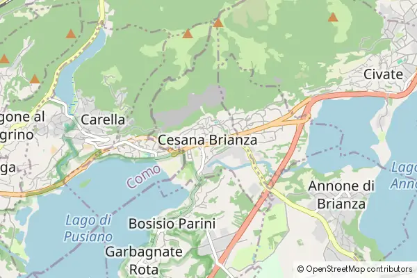 Mapa Cesana Brianza