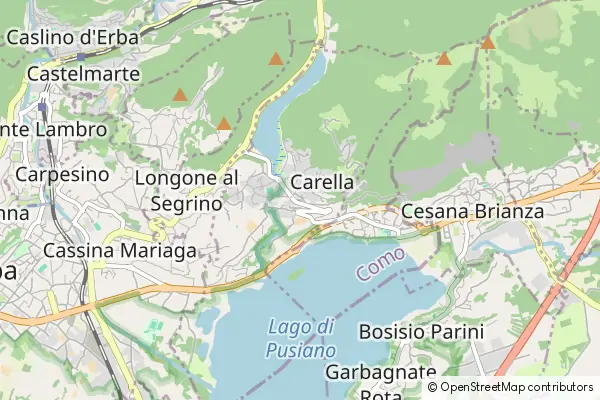 Mapa Eupilio