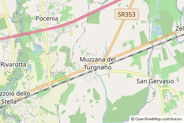 Mapa Muzzana del Turgnano