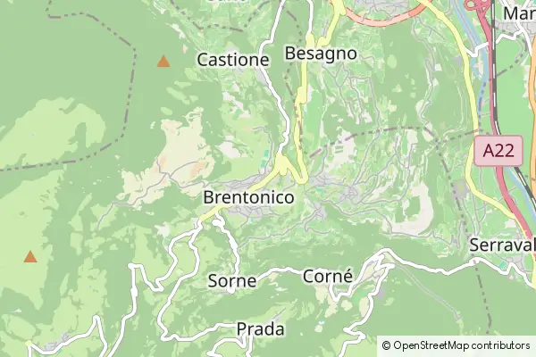 Mapa Brentonico