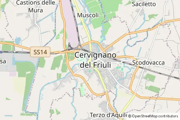 Mapa Cervignano del Friuli