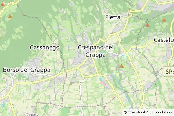 Mapa Crespano del Grappa