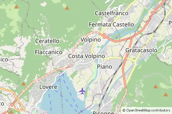 Mapa Costa Volpino