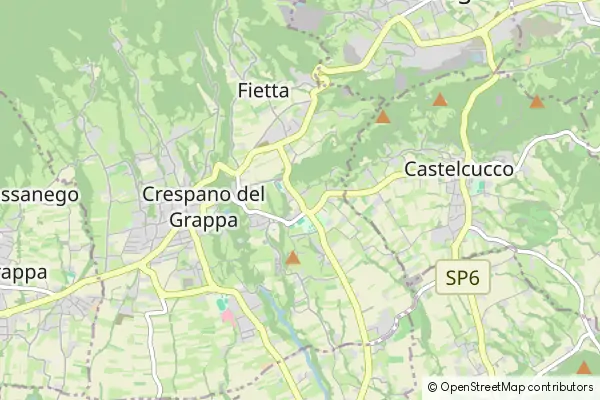 Mapa Paderno del Grappa