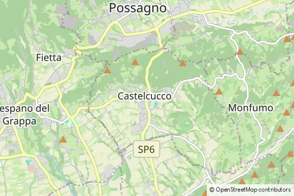 Mapa Castelcucco