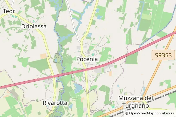 Mapa Pocenia