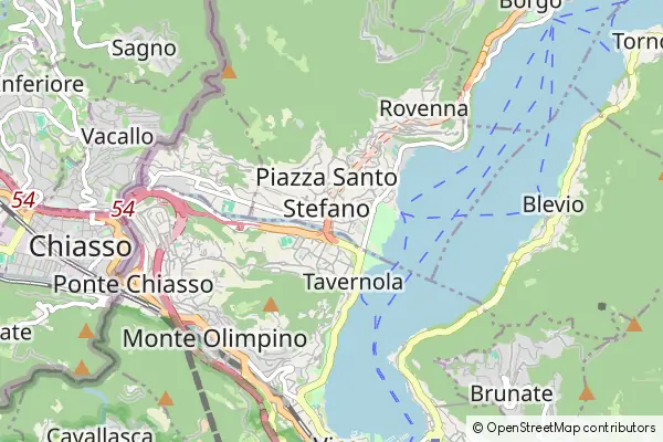 Mapa Cernobbio