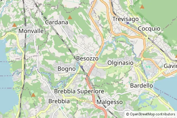 Mapa Besozzo