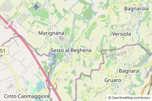 Mapa Sesto al Reghena