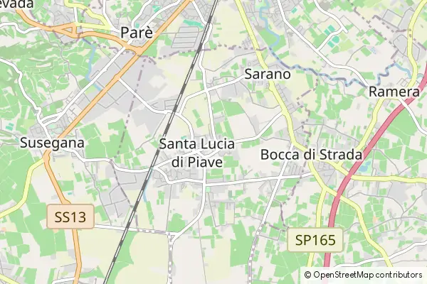 Mapa Santa Lucia di Piave