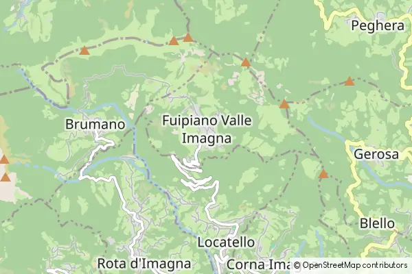 Mapa Fuipiano Valle Imagna