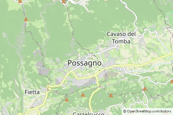 Mapa Possagno