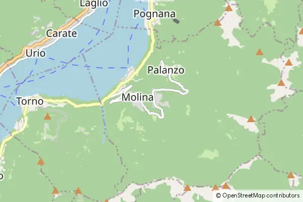 Mapa Faggeto Lario