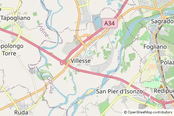 Mapa Villesse