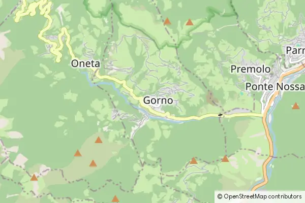 Mapa Gorno