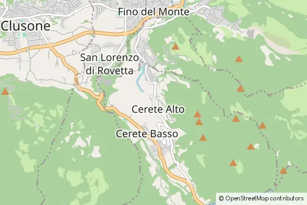 Mapa Cerete