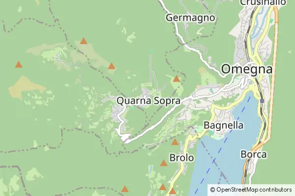 Mapa Quarna Sopra