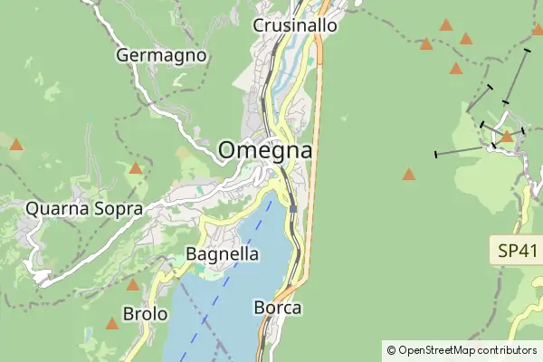 Mapa Omegna