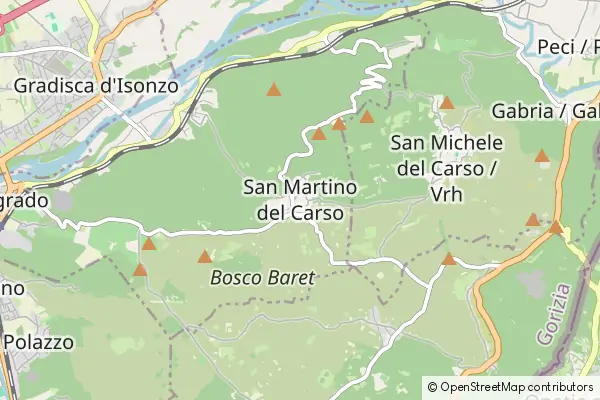 Mapa San Martino del Carso