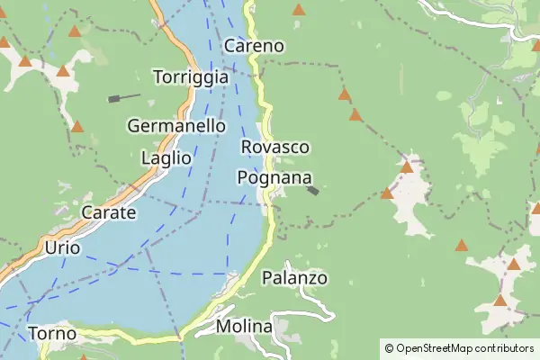 Mapa Pognana Lario