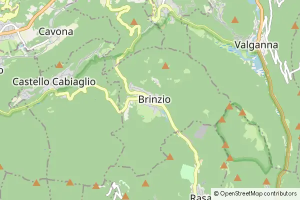 Mapa Brinzio