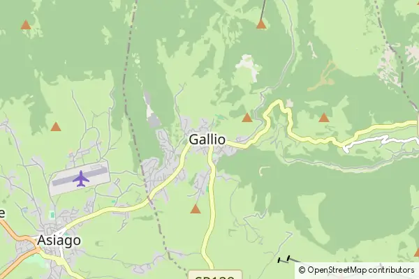 Mapa Gallio