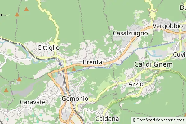 Mapa Brenta