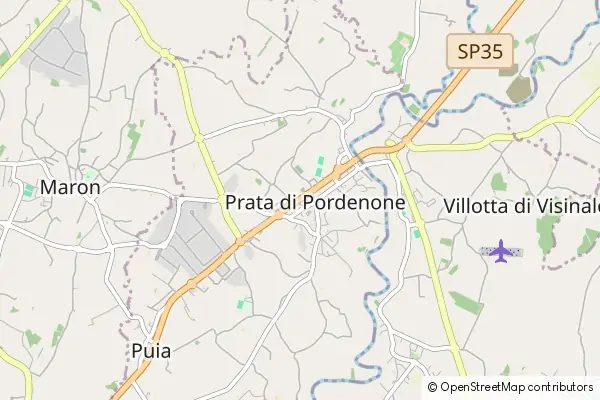 Mapa Prata di Pordenone