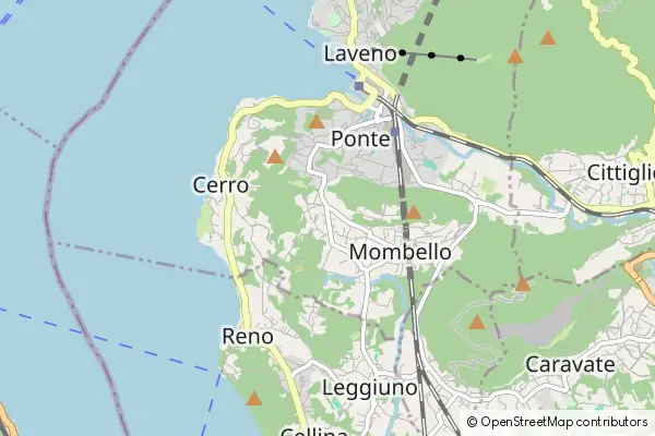 Mapa Laveno-Mombello