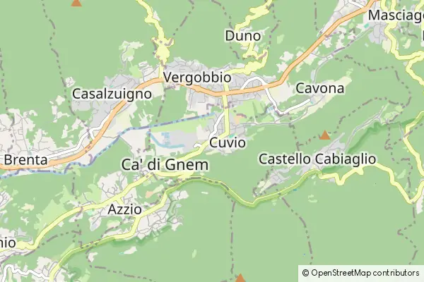 Mapa Cuvio