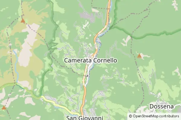 Mapa Camerata Cornello