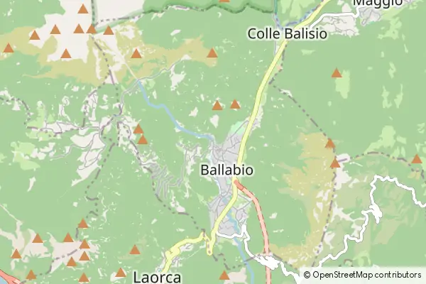 Mapa Ballabio