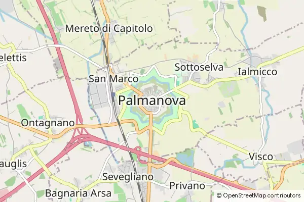 Mapa Palmanova