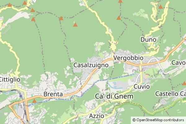 Mapa Casalzuigno