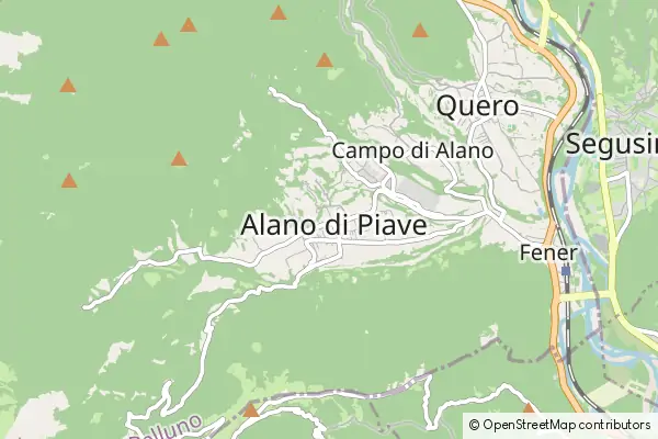 Mapa Alano di Piave