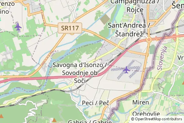 Mapa Savogna d'Isonzo